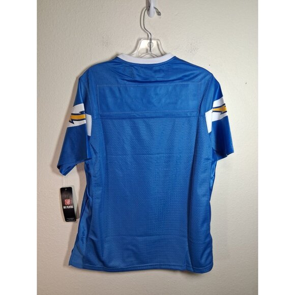 NWT NFL Pro Line Los Angeles Chargers Jersey Blank Women's Size Medium Blue - Picture 2 of 12